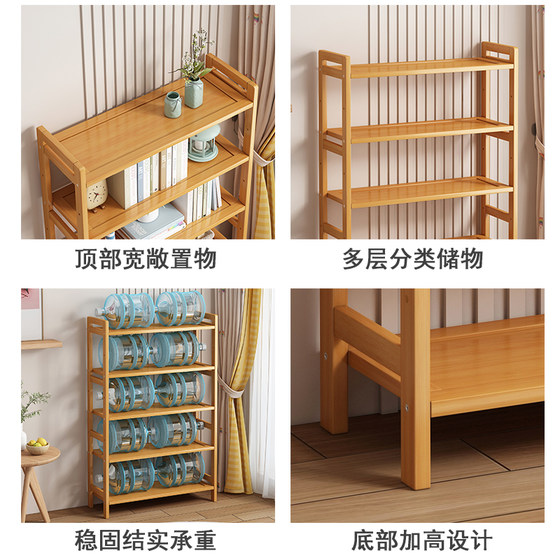 Household multifunctional living room bamboo wall simple partition