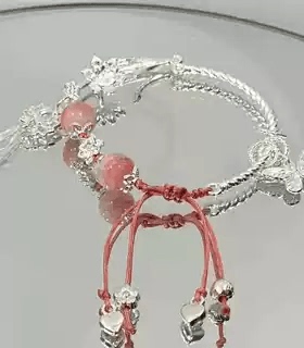 蝴蝶手链合金新中式未镶嵌女性