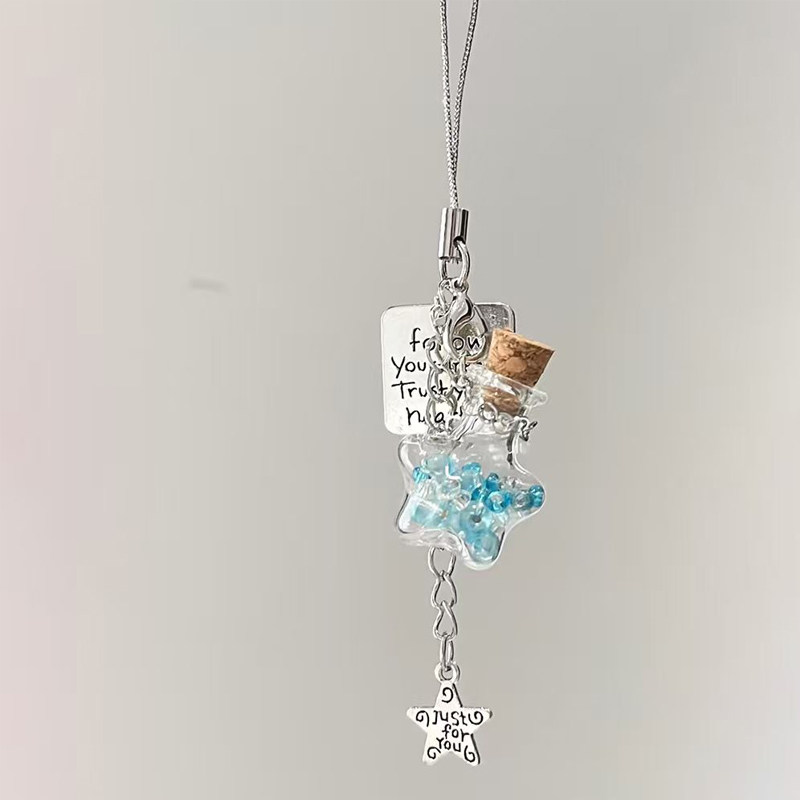 星星许愿瓶挂件自制手机链ins风可爱挂饰风铃包包挂绳钥匙扣挂链,淘宝优惠券,粉丝福利购,淘宝优惠卷