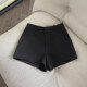 FASC homemade high-waisted black suit shorts for women 2025 new autumn and winter outer wear gray small slimming hot pants
