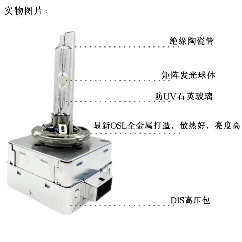 35W 55W超亮D1S D3S氙气灯泡 适用奥迪大众奔驰宝马LED疝气大灯 - 图2