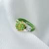 Haoyun lotus enamel green national style braided rope lotus ring temple scenic spot cultural and creative gifts