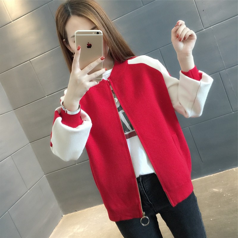 针织短外套女开衫2020春秋装潮毛衣 花相宜短外套