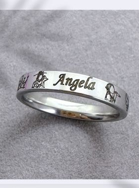 张韶涵周边戒指定制演唱会物料应援潮流百搭指环小众私人订制diy