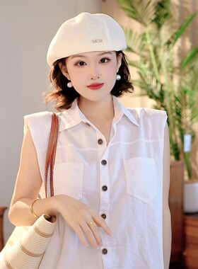 晶禧服配一帽三戴2026原创春夏薄款前进帽高品质气质显脸贝雷帽女