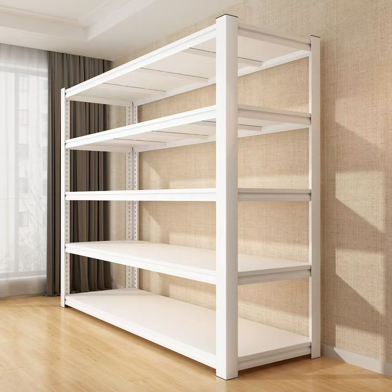 Household thickened floor-standing storage rack balcony study bedroom multi-layer adjustable storage rack hole board combination shelf