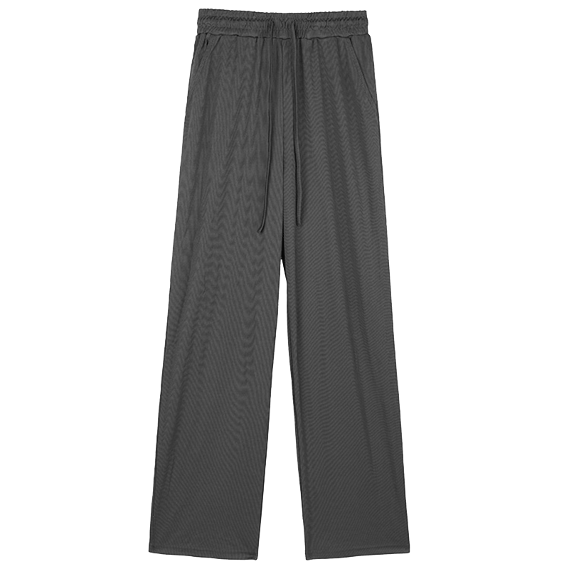 唐狮2020新款冰丝高腰垂感夏阔腿裤 唐狮天悦休闲裤