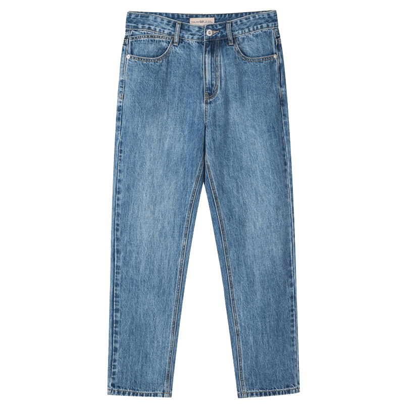 唐狮官方旗舰店2021秋装直筒牛仔裤 唐狮天悦牛仔裤