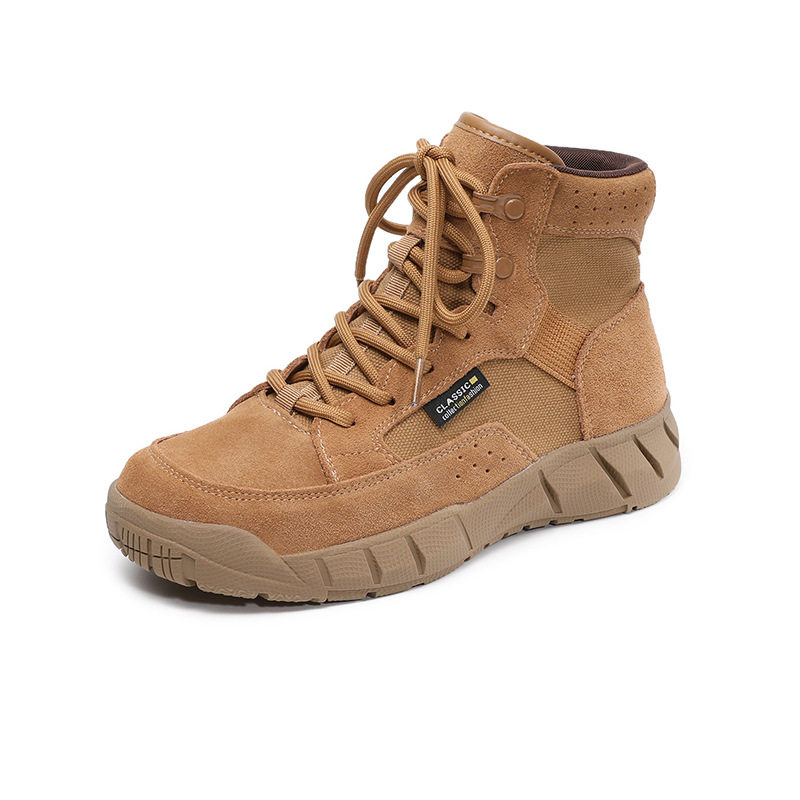 真皮棕色短靴女2025秋冬新款加绒沙漠靴超火马丁靴户外徒步登山鞋,淘宝优惠券,粉丝福利购,淘宝优惠卷