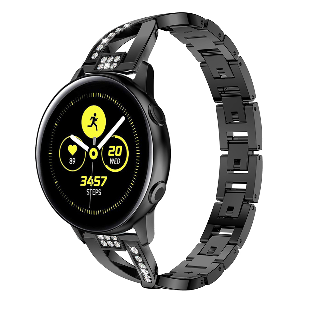 适配三星Galaxy Watch5/4/6 Active2智能运动手表金属X字钻表带44 - 图1