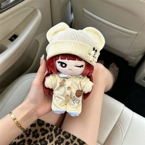 miniso20厘米jennie联名棉花娃娃娃衣可爱超萌20cm金珍妮换装衣服 - 图3