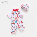 Детский купальник, пляжный милый комбинезон, солнцезащитный крем, 1-3 лет, новая коллекция