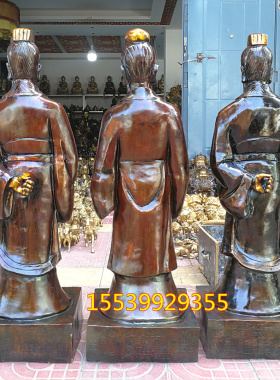 黄铜医圣张仲景孙思邈桌面摆件