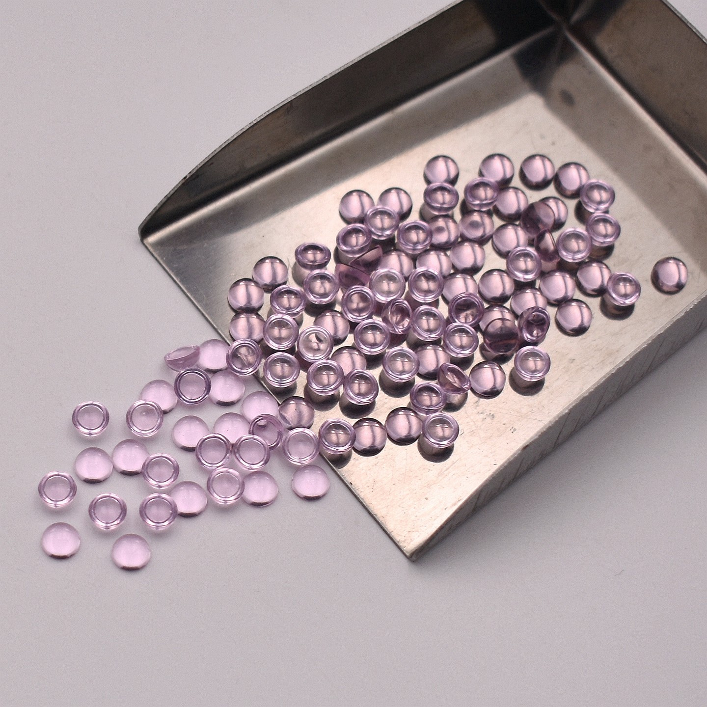 平底粉红玻素面圆形宝石2mm3mm4mm5mm配石耳坠吊坠首饰美甲钻diy,淘宝优惠券,粉丝福利购,淘宝优惠卷