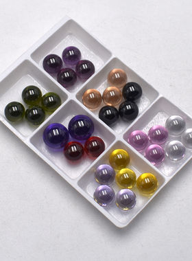 4mm5mm6mm8mm多彩选择无孔锆石珠彩色圆珠指尖陀螺专用珠子圆光珠