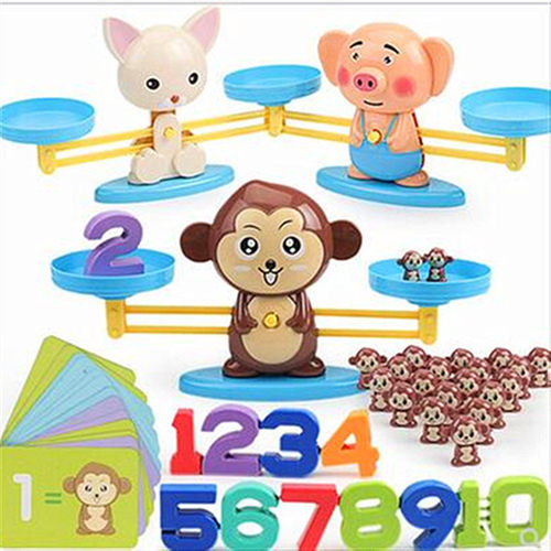 幼儿园科学探究器材科学实验室玩具儿童科普科学探究器材托盘天平 - 图0