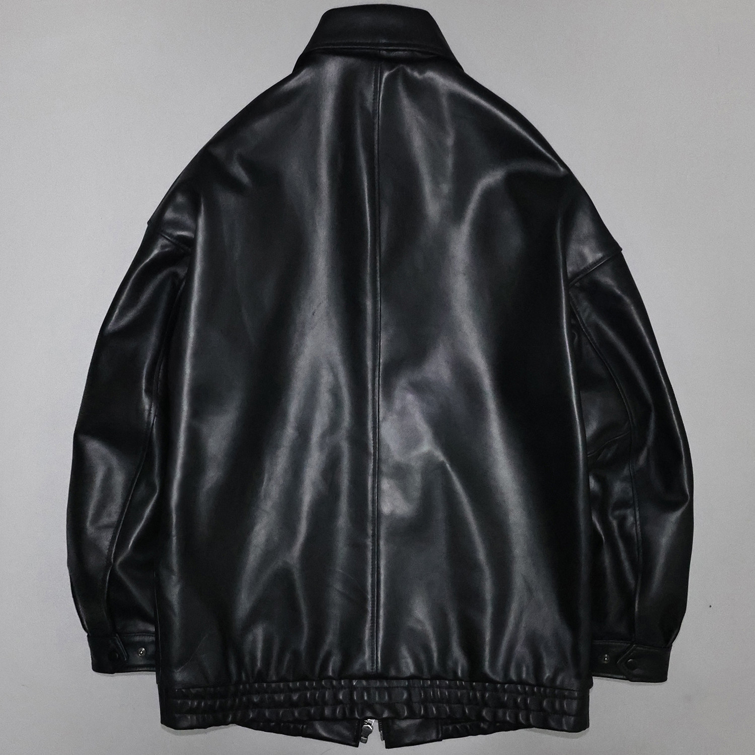 廓版柔软头层绵羊真皮皮衣男女翻领加长简约休闲宽松夹克潮牌莘,淘宝优惠券,粉丝福利购,淘宝优惠卷