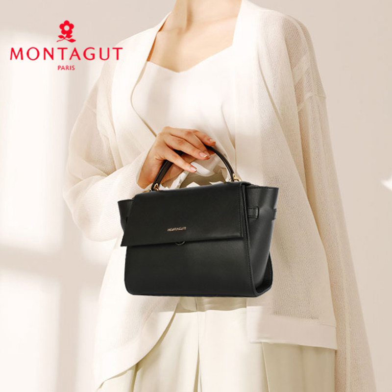 梦特娇2021真皮新款潮流mk斜挎包 montagut梦特娇井元专卖女士包袋