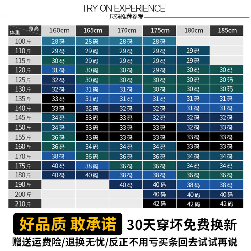 夏季长裤男百搭男裤 阿古斯妄喜牛仔裤