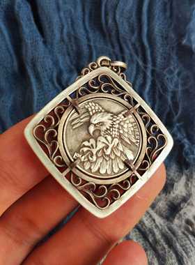 古董挂坠纯银流浪者硬币