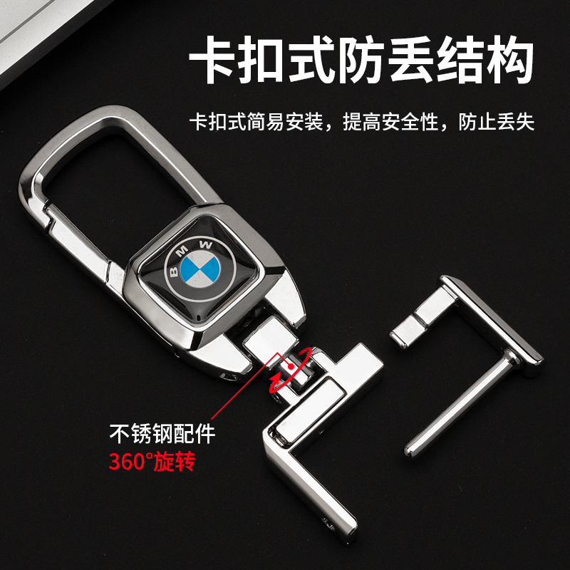 适用领克汽车钥匙扣领克01/02/03/05/06/zero男士高档腰挂锁匙链 - 图2