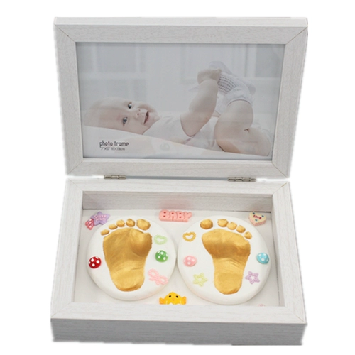 Детские отпечатки рук и ног, чернильная подушечка, отпечаток рук, детский сувенир для новорожденных, складная подарочная коробка, подарок на день рождения