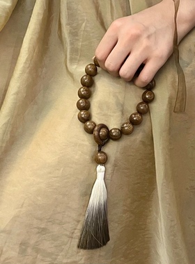 金丝檀木手持念珠手串女生