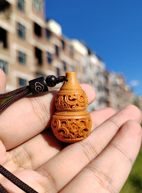 檀香木香囊吊坠新中式散香器木质