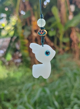 夜光小鹿手机链一路有你简约设计