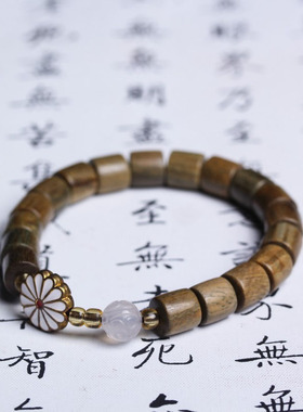 绿檀木手串木质手链檀香民族风