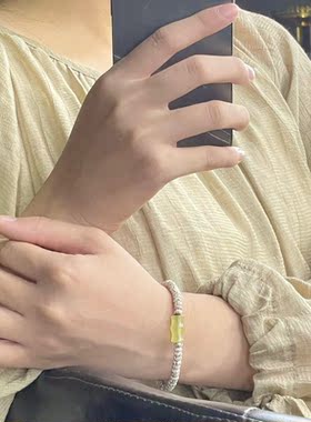 星月菩提子文玩手链男女高密顺白单圈情侣节节高绕指柔佛珠手串