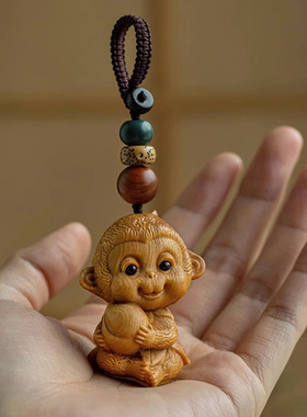 崖柏挂件十二生肖汽车钥匙扣