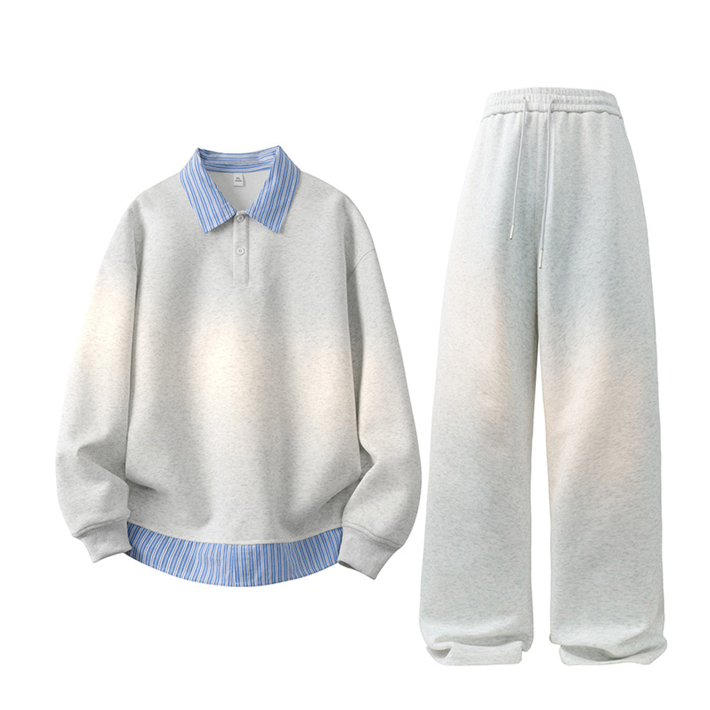 WASSUP PALM运动服套装男款2025新款春秋假两件POLO衫长裤一整套,淘宝优惠券,粉丝福利购,淘宝优惠卷