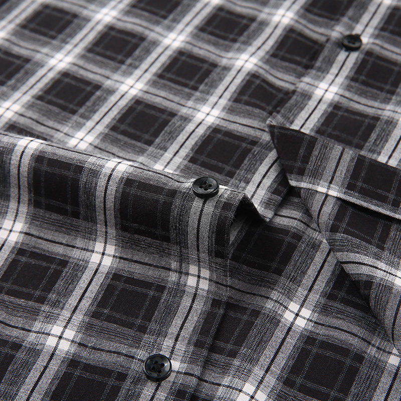 休闲格子衬衫男士长袖衬衣时尚春季潮流帅气百搭商务秋季男装上衣,淘宝优惠券,粉丝福利购,淘宝优惠卷