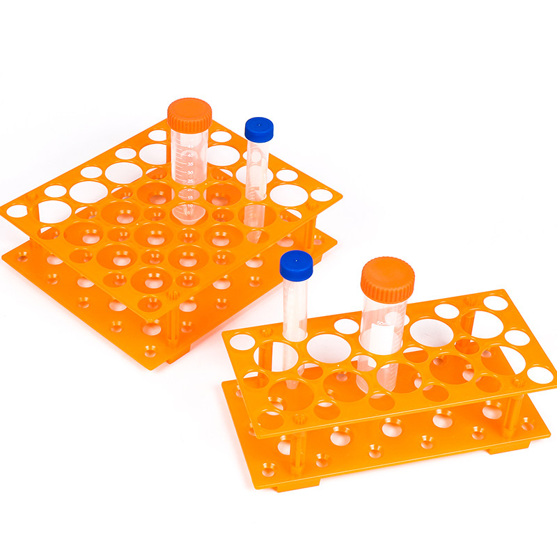 10ml/15ml/50ml plastic centrifugal tube rack double-layer multi-purpose test tube rack hole diameter 30mm/18mm blood collection tube rack removable laboratory consumables