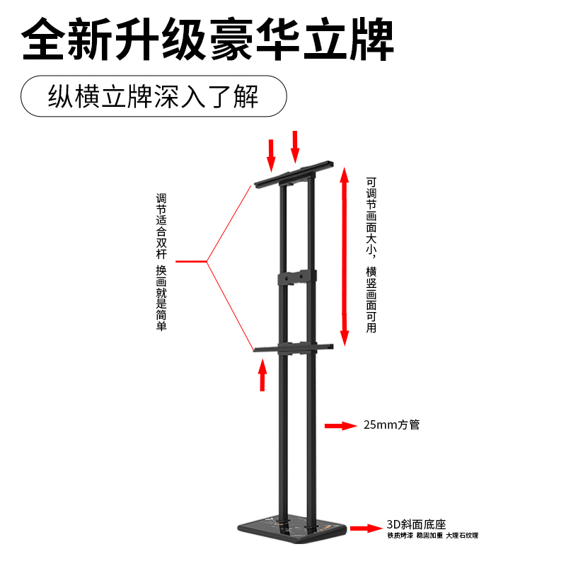 kt板支架展架立式落地广告展示牌大海报架子宣传展板立牌水牌定制 - 图2