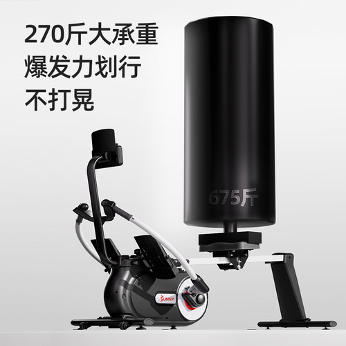 美国SUNNY双桨划船机健身器材家用室内减肥运动静音锻炼肩颈背 - 图2