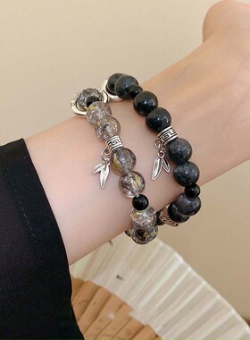 甄媛银饰女纯银简约手链