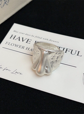 甄媛银饰五官鼻子嘴巴食指戒子