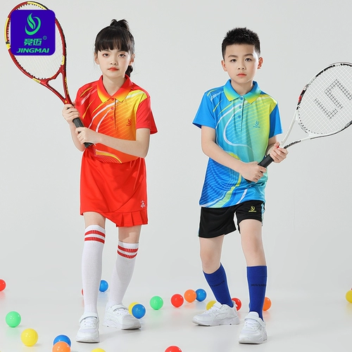 Теннисная форма, детский теннисный комплект для бадминтона для тренировок, быстросохнущий спортивный костюм для настольного тенниса