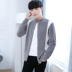 Xuân 2019 phiên bản Hàn Quốc mới của áo len sọc nam len xu hướng áo len nam đẹp trai - Cardigan blazer nam Cardigan