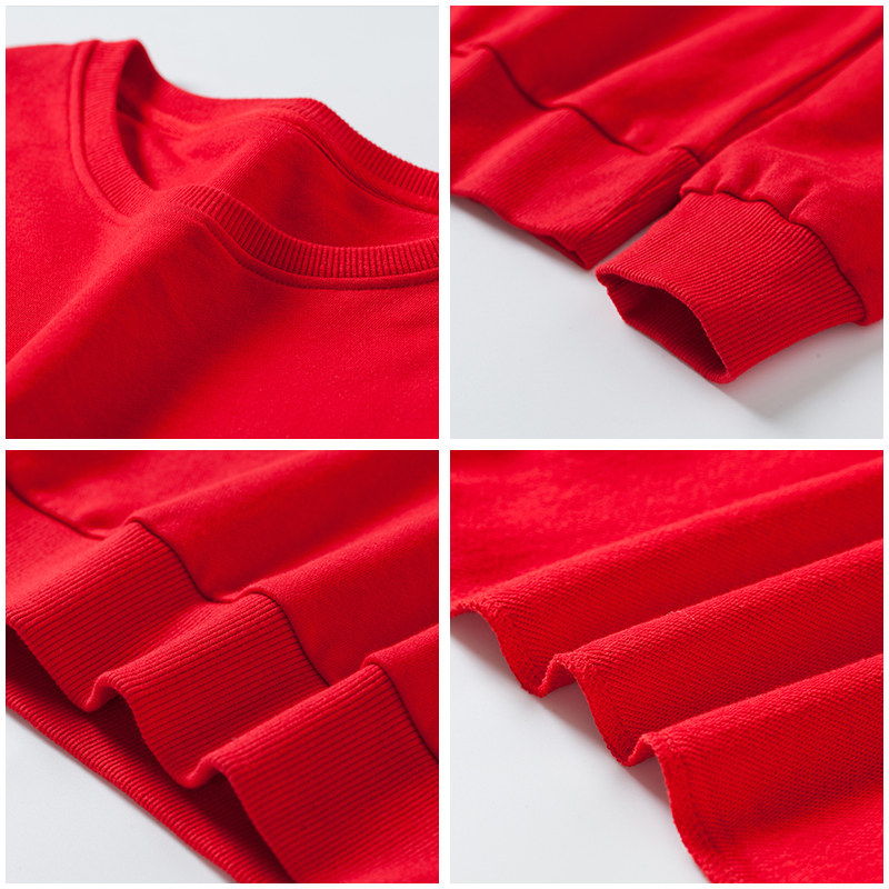 红色本命年2020新款情侣款女卫衣 自由悦卫衣/绒衫