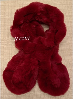 【N·COU】26冬新款獭兔毛柔软保暖围脖围巾DY10957