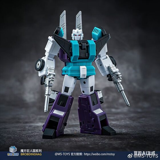 Transformation toy Rubik's Cube MS-TOYS MS-B62 six-faced beast ninja staff G1 animation six-transformation warrior small proportion