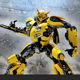 Deformable toy Bumblebee with alloy parts that can light up