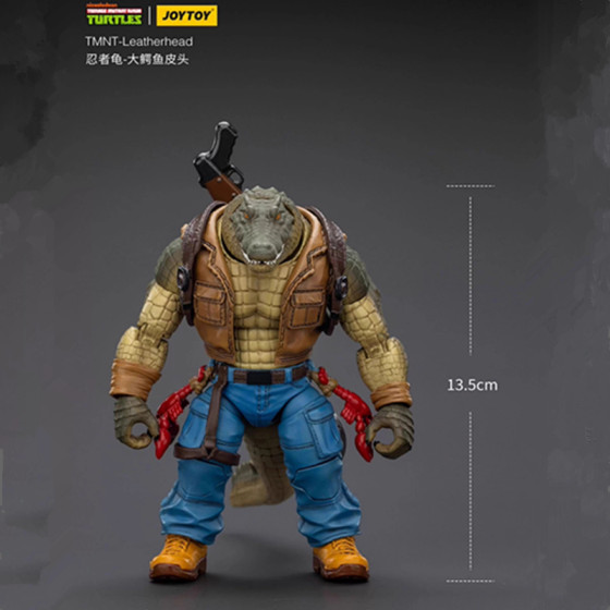 JOYTOY Dark Source Ninja Turtles Big Crocodile Skin Head & Mechanical Turtle Metal Head 1 18 movable soldier mannequin toy doll