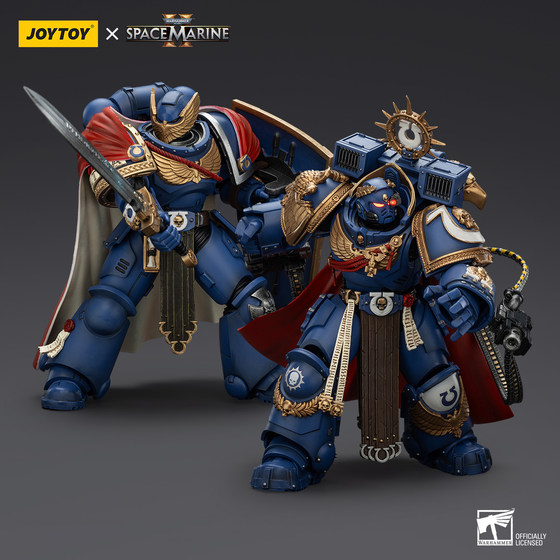 JOYTOY Dark Source Warhammer 40K Space Marine 2 Ultramarine Marneus Calgar Honor Guard Soldier