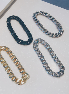 欧美复古钛钢个性手链