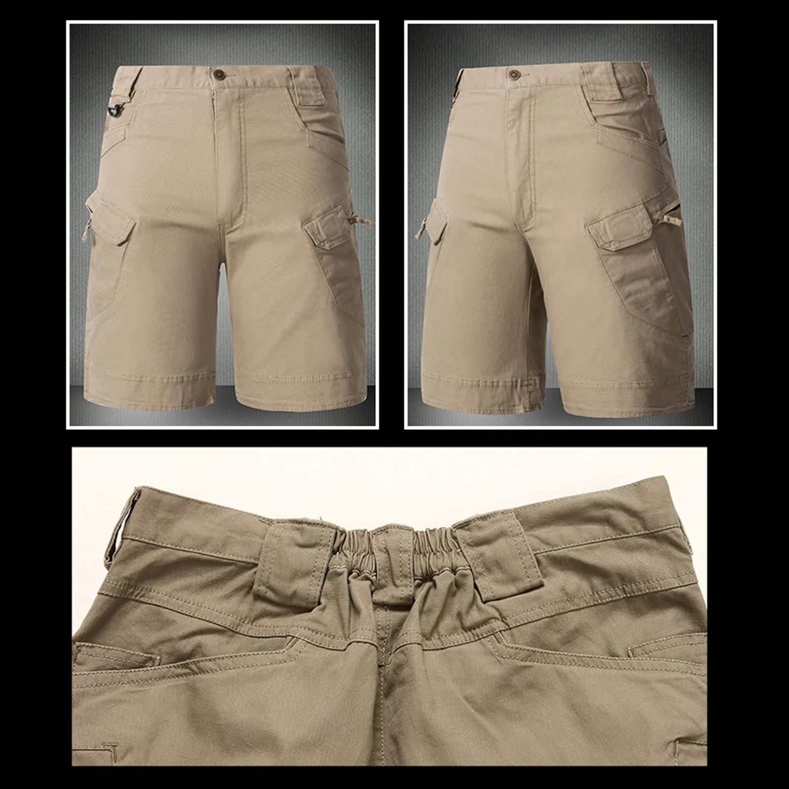 Outdoor Tactical Shorts Pants for Men Hiking Cargo Short Pan-图2