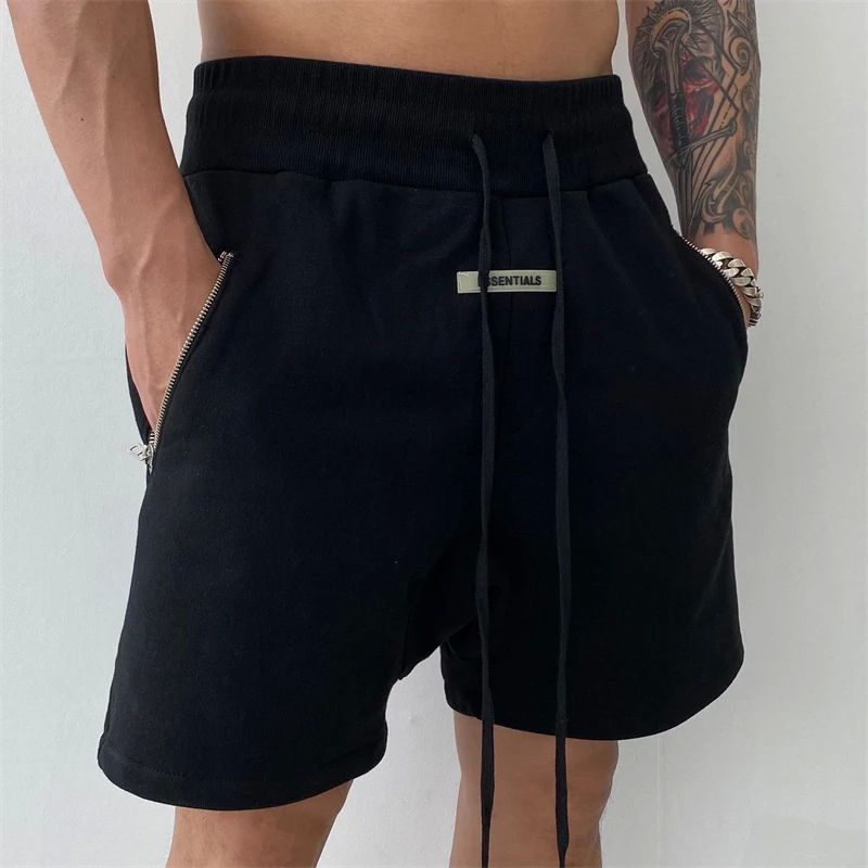 Men's Shorts High Sreet Retro Casual Fashion Cotton Double Z - 图0